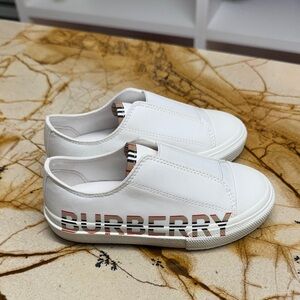 Burberry Kids Slip-On Shoes with Logo